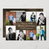 8/9 Foto's Leder - Aankondiging van Afstuderen (Voorkant / Achterkant)