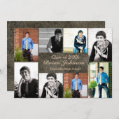 8/9 Foto's Leder - Aankondiging van Afstuderen (Voorkant / Achterkant)