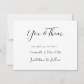 8.9 x 12.7 Flat Save The Date Card (Achterkant)