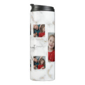 8 Acht foto's Collage Aunty Moderne Elegant Family Thermosbeker (Geroteerd rechts)