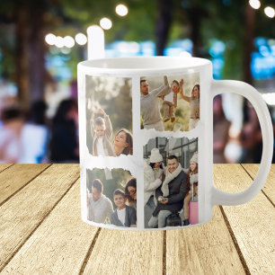 8 Acht foto's Moderne Elegant Collage Family Love Koffiemok