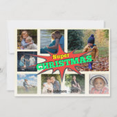 8 Afbeelding Familiefoto ✨ Collage Christmas Feestdagenkaart (Voorkant)