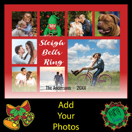 8 Afbeelding Familiefoto ✨ Collage Christmas hoho Feestdagenkaart