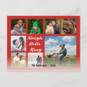 8 Afbeelding Familiefoto ✨ Collage Christmas hoho Feestdagenkaart (Voorkant)