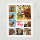 8 Afbeelding Familiefoto ✨ Collage Custom Christma Feestdagenkaart (Voorkant)