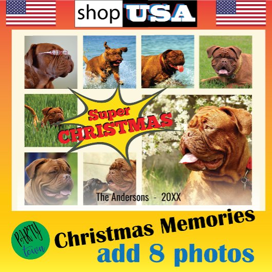 8 Afbeelding Familiefoto ✨ Custom Christmas Feestdagenkaart