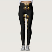 8 Apen Chinees Jaar Zodiac Verjaardagsbeen Leggings (Voorkant)