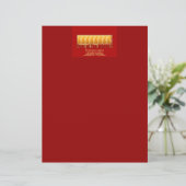 8 apen voor Chinees nieuwjaar 2016 Groet 1 Custom Briefhoofd (Staand voorkant)