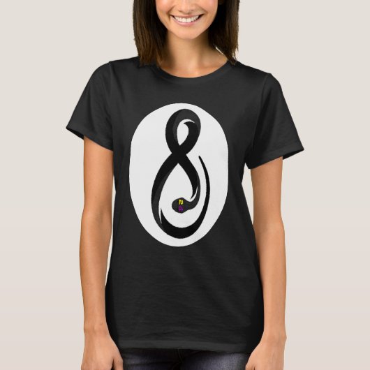 8 bal 24 mamba casual t-shirt (Voorkant)