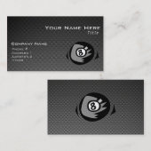 8 bal; Faux koolstofvezel Visitekaartje (Voorkant / Achterkant)