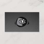 8 bal; Faux koolstofvezel Visitekaartje (Achterkant)