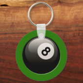 8 BAL OP GROENE ACHTERGROND SLEUTELHANGER (Voorkant)