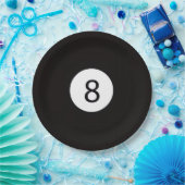 8 bal papieren bordje (Feest)