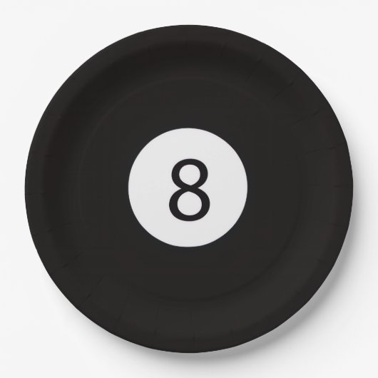 8 bal papieren bordje (Voorkant)