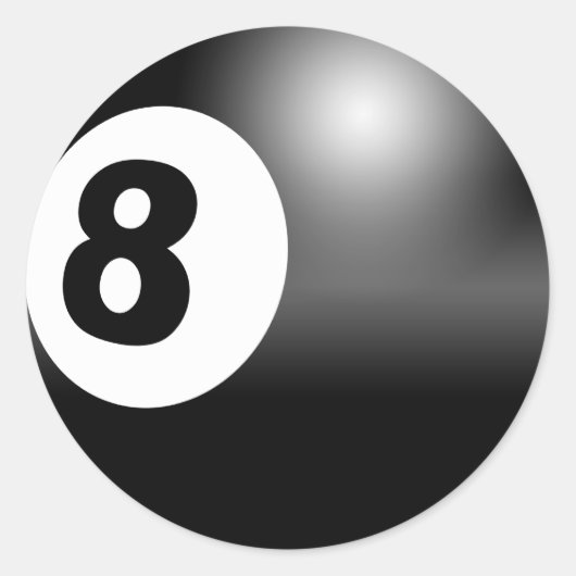 8 bal sticker (Voorkant)
