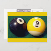 8-Ball 9-Ball Briefkaart (Voorkant / Achterkant)