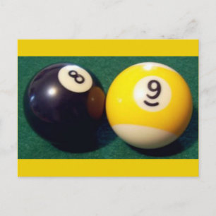 8-Ball 9-Ball Briefkaart
