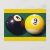 8-Ball 9-Ball Briefkaart (Voorkant)
