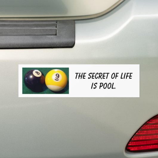 8-ball 9-ball bumpersticker (Op auto)