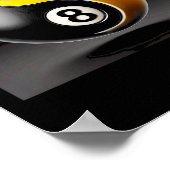 8 Ball 9 Ball Pool biljart speler Poster (Hoek)