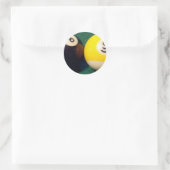 8-ball 9-ball ronde sticker (Tas)