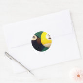8-ball 9-ball ronde sticker (Envelop)
