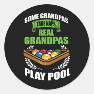 8 Ball Acht Ball - Grappige Pool Biljart Ronde Sticker