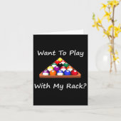 8 Ball biljart of Pool League ontwerp Kaart (Gele Bloem)