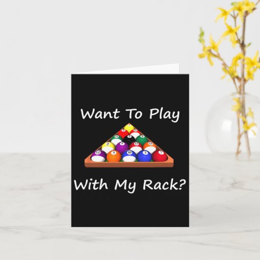 8 Ball biljart of Pool League ontwerp Kaart (Gele Bloem)