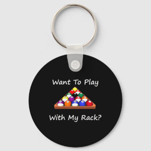 8 Ball biljart of Pool League ontwerp Sleutelhanger