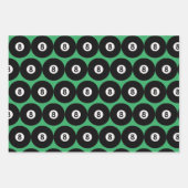 8-Ball Biljart Ontwerp Verpakking Papier Bladen Inpakpapier Vel (Voorkant 2)
