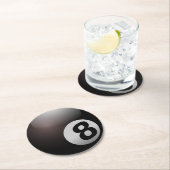 8 Ball Biljart Pool Ronde Kartonnen Onderzetter (Insitu)