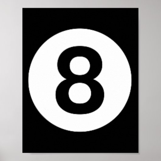 8 Ball biljart Pool Table Kostuum Acht Ball Poster (Voorkant)