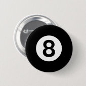 8 Ball biljart Pool Table Kostuum Acht Ball Ronde Button 5,7 Cm (Voorkant /achterkant)