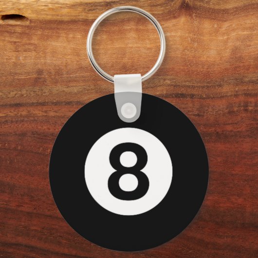 8 Ball biljart Pool Table Kostuum Acht Ball Sleutelhanger (Voorkant)