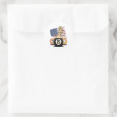 8 Ball Billiard Pool Player 8 Ball Billiards Ronde Sticker (Tas)