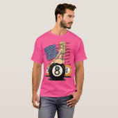 8 Ball Billiard Pool Player 8 Ball Billiards T-shirt (Voorkant volledig)