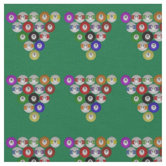 8-Ball Billiards Pool Hall Rack Stof (Close Up)