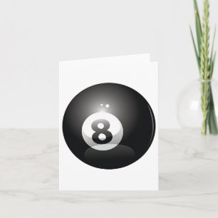 8-Ball Billiards Pool Player 8 Ball Lucky 8 Kaart