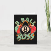 8-ball Boss Biljart Kaart (Voorkant)