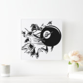 8-Ball Breakthrough Vierkante Klok (Huis)