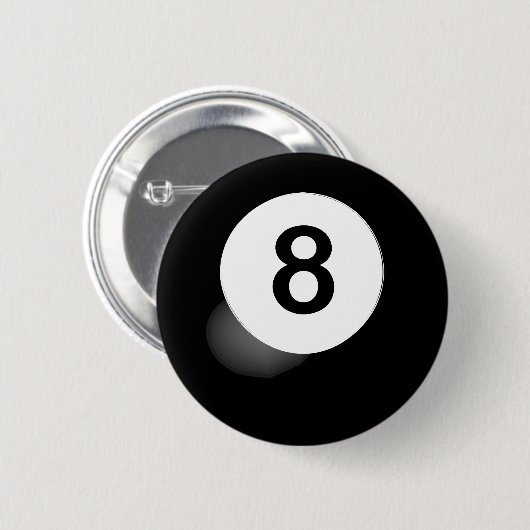 8 Ball Button (Voorkant /achterkant)