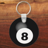 8 Ball Button Sleutelhanger (Voorkant)