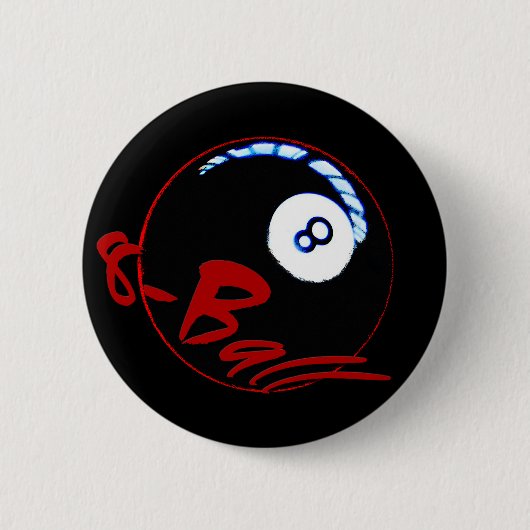 8-ball-cadeaus en groeten ronde button 5,7 cm (Voorkant)
