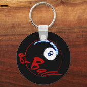 8-ball-cadeaus en groeten sleutelhanger (Voorkant)
