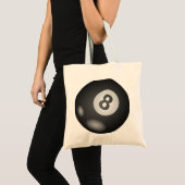 8 Ball Canvas tassen. Tote Bag (Voorkant (product))