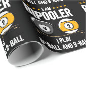 8 Ball en 9 Ball Humor Funny Billiards Cadeaupapier (Rol Hoek)