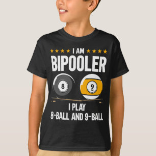 8 Ball en 9 Ball Humor Funny Billiards T-shirt