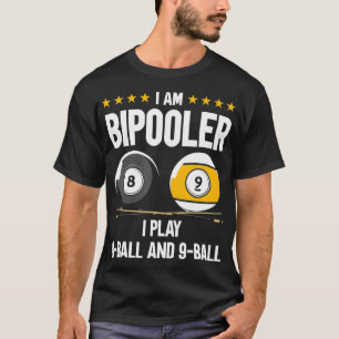 8-Ball en 9-Ball Humor Funny Billiards T-shirt