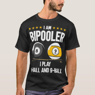 8-Ball en 9-Ball Humor Funny Billiards T-shirt